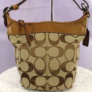 Coach Signature Jacquard Shoulder Bag